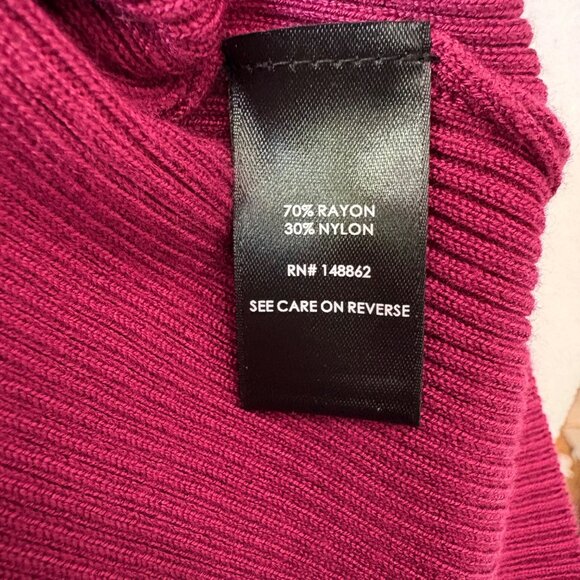 Cold-Shoulder Keyhole Burgundy Ribbed Knit Shirt Dress By Torrid Womens Size 2 - Picture 6 of 15